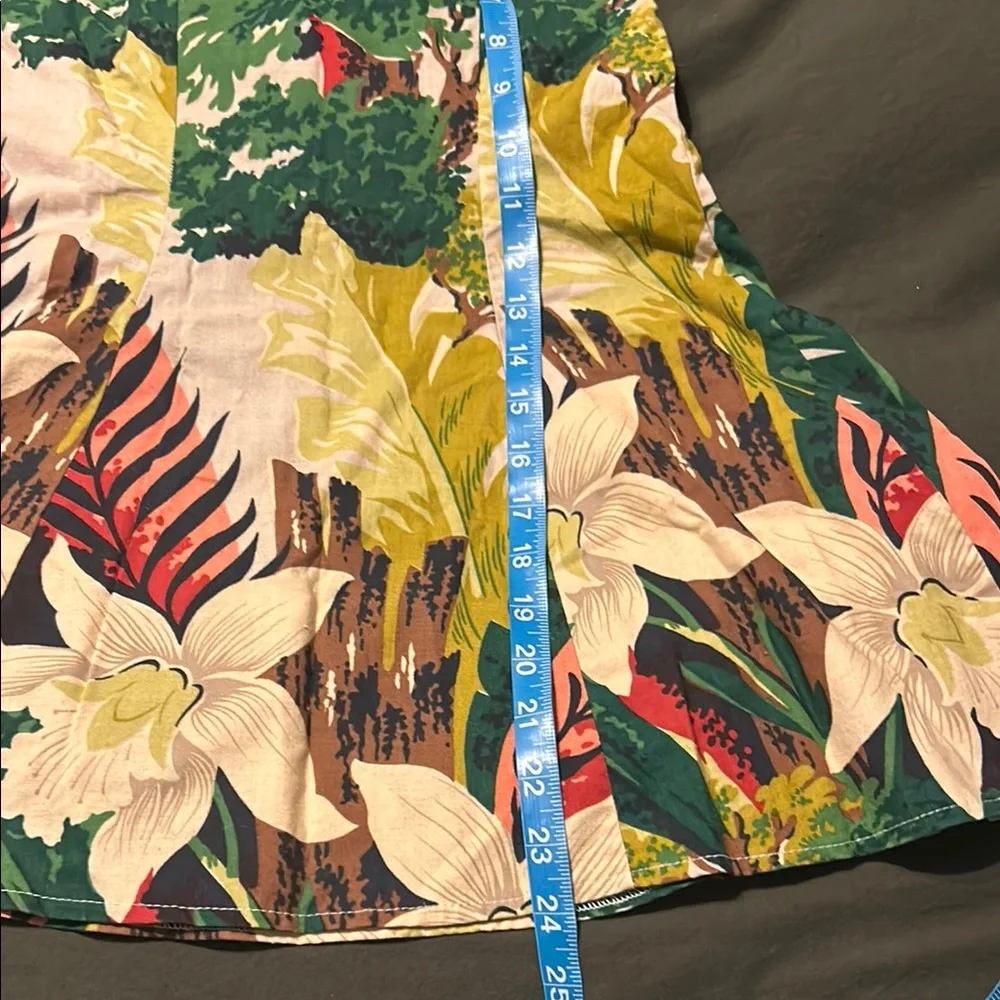 Vintage Maui Hawaii girls dress Floral  Dress Tropical Print